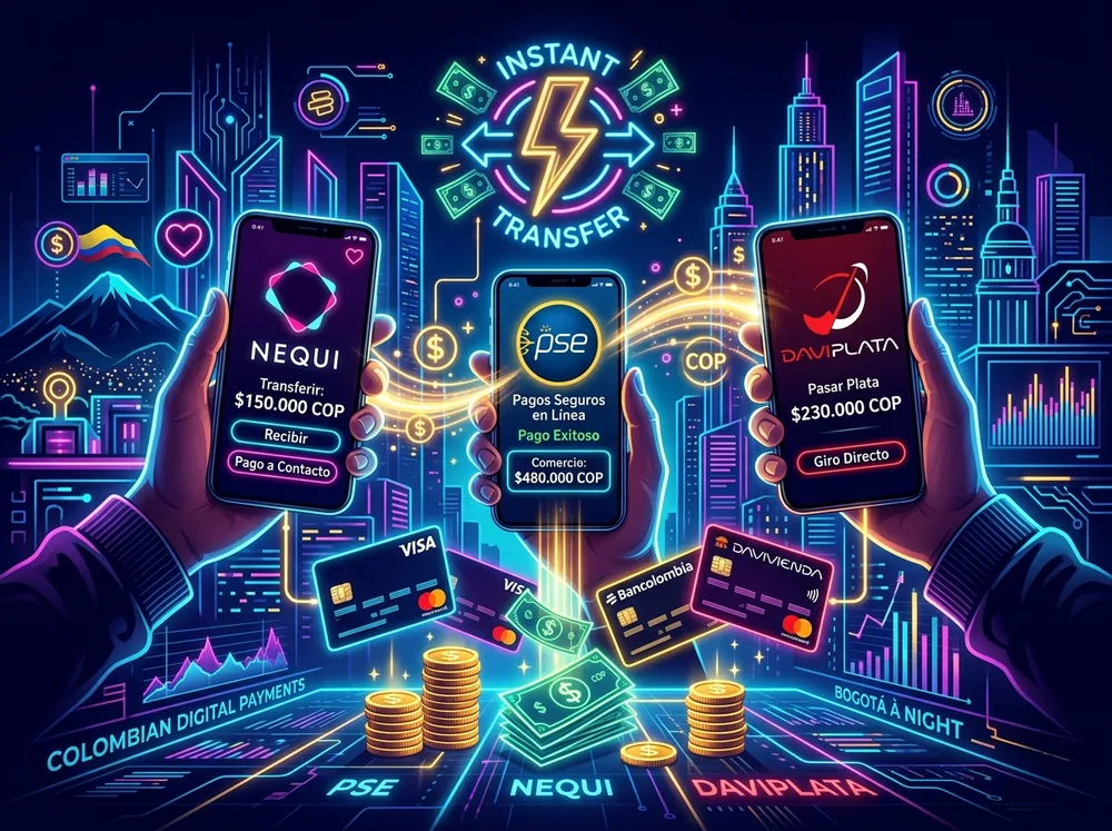 Métodos de depósito y retiro en Wplay Colombia